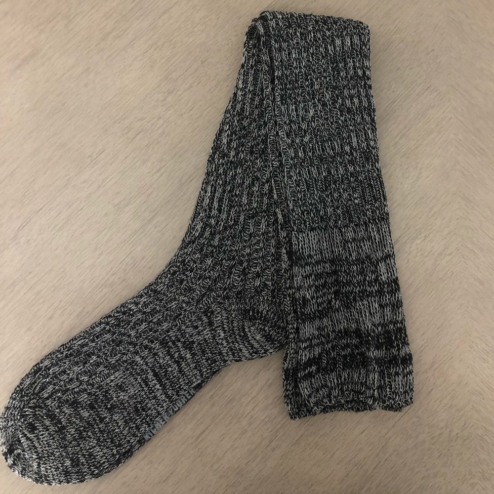 Black/Gray Knee High Socks
